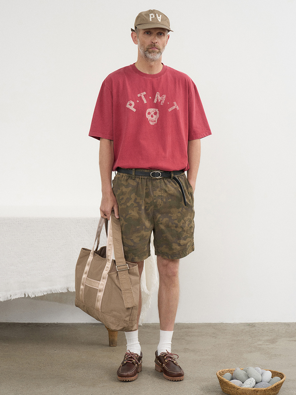 【PARTIMENTO】 PTMT Skull Tee /追跡付 PTMT Skull Tee_Red - 파르티멘토_USD