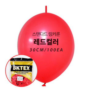 30cm일반꼬리풍선(100입)레드 8809334829712