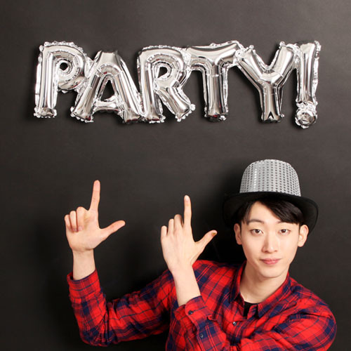 이니셜은박풍선 party! (실버) 