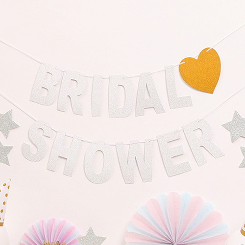 반짝이가랜드(BRIDAL♥SHOWER)실버 