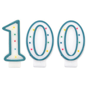 도트 숫자초 100일-블루