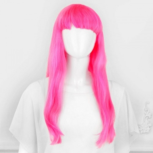 긴생머리가발 [핑크]