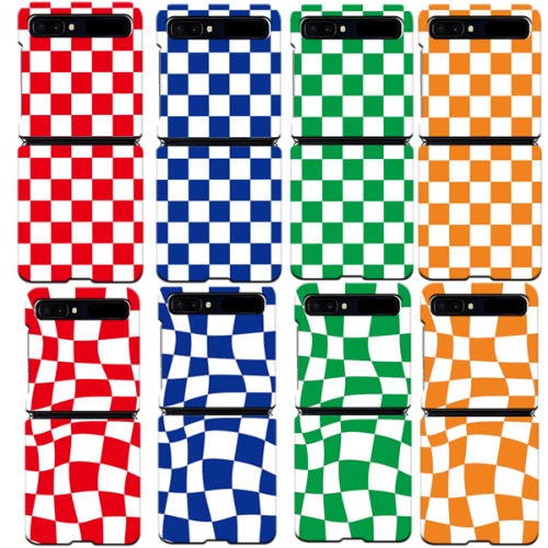 PJ142 체스 체크 무광 하드 핸드폰 모던 시크 바둑판 캐주얼 휴대폰 커플 제트플립 1 2 지플립 3 z플립 4 케이스