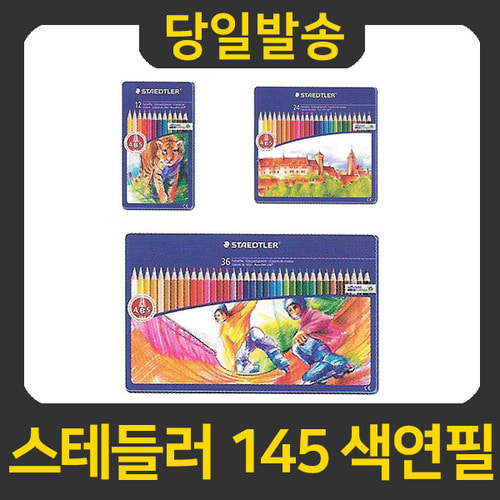 굿펜 스테들러 145 색연필 세트 AM12,CM24,SPM36