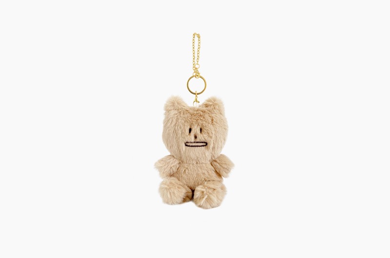 STUFFED BEIGE KORAT KEY RING