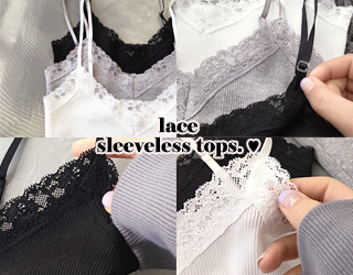 lace sleeveless top ♥