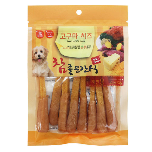 참 좋은 간식 고구마 치즈 치킨봉120g