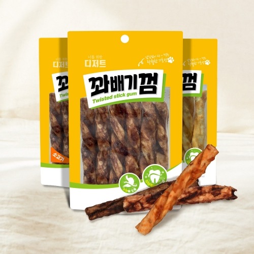 꽈배기껌 닭고기 120g (발포껌)