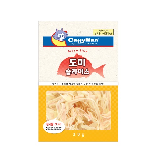 캐티맨 도미 슬라이스 30g