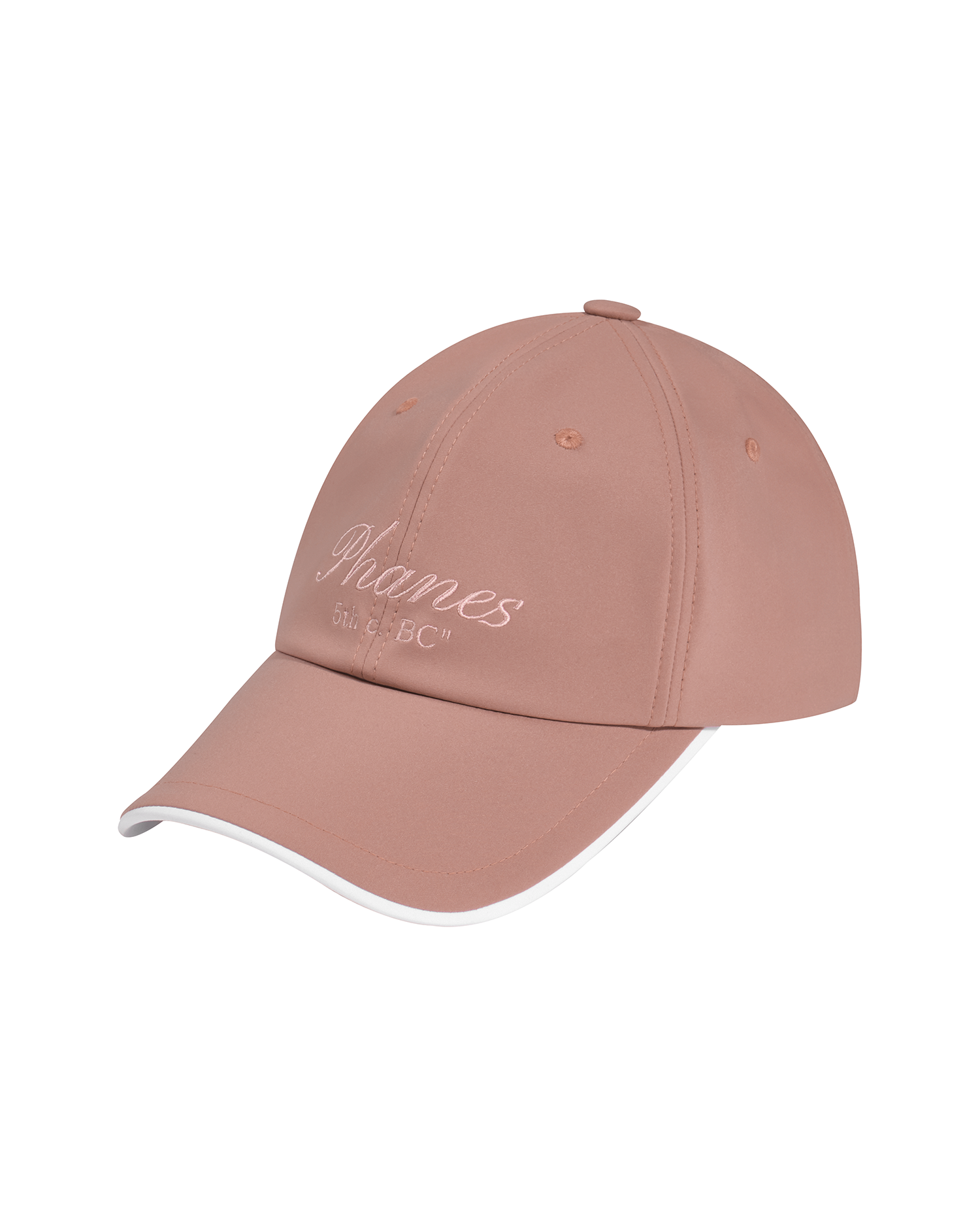 WOVEN LETTERING BALL CAP (PINK) - PHANES