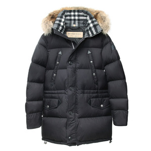 BURBERRY 버버리 남성 하트슨 다운 패딩 파카 HARTSON 4059148 BLACK