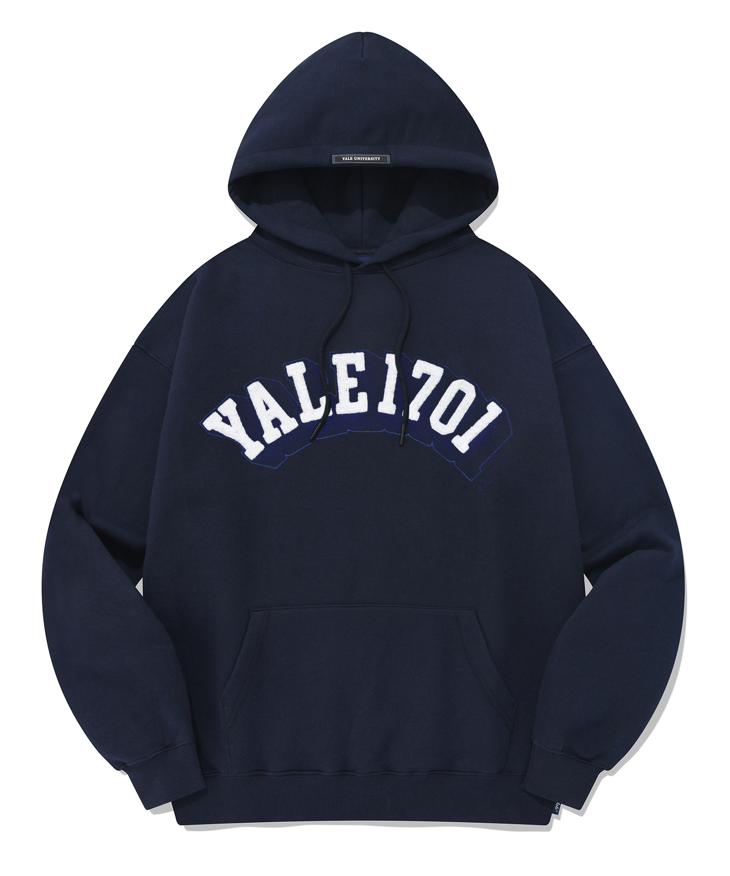 SINCE 1701 BOUCLE HOODIE NAVY