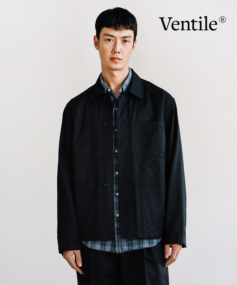 VENTILE FRENCH WORK JACKET BLACK