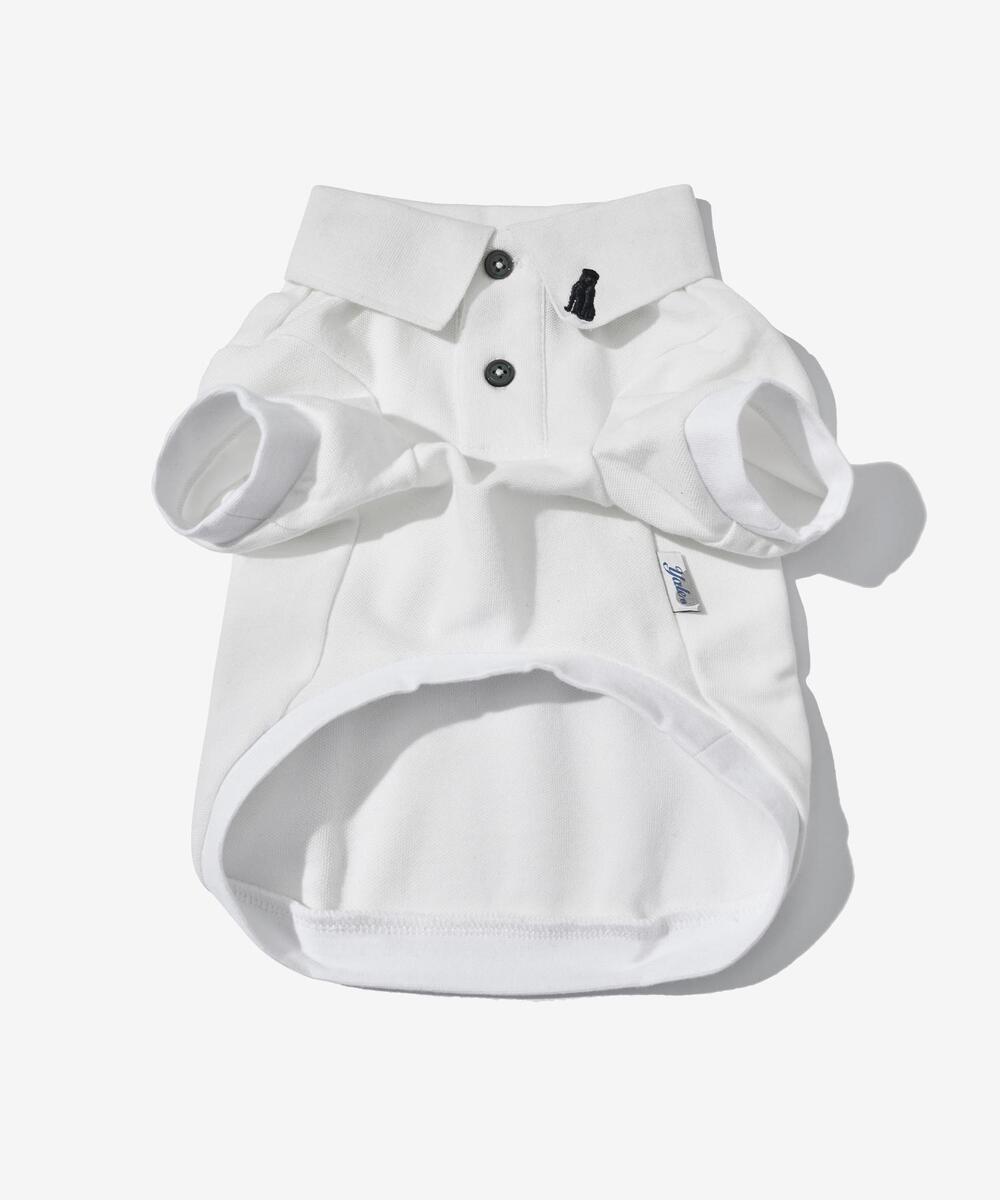 HERITAGE DAN QUICK DRY PIQUE DOGGY POLO SHIRTS WHITE