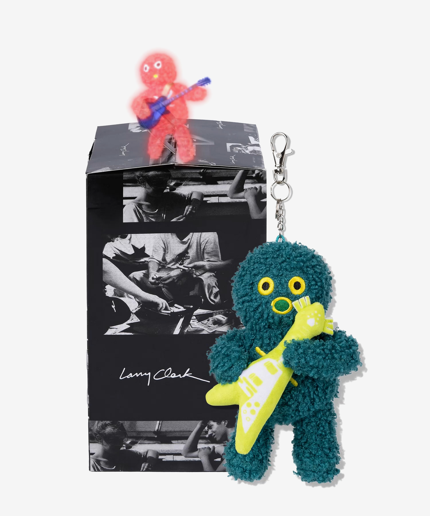 GUITAR PLAY PUNK PICASSO KEY RING BLUE GREEN