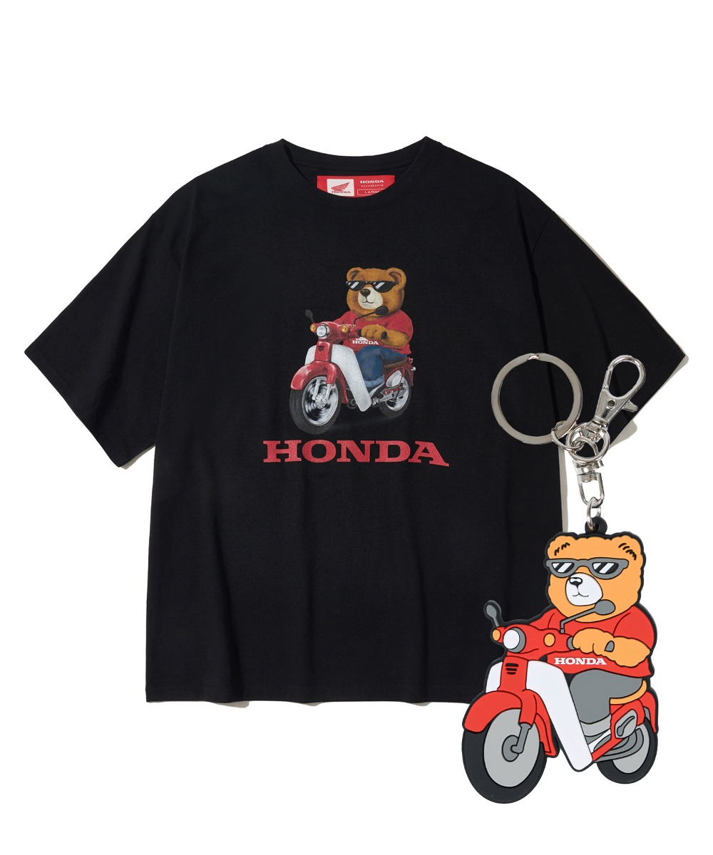 Honda Bear T-shirt Black + Key ring