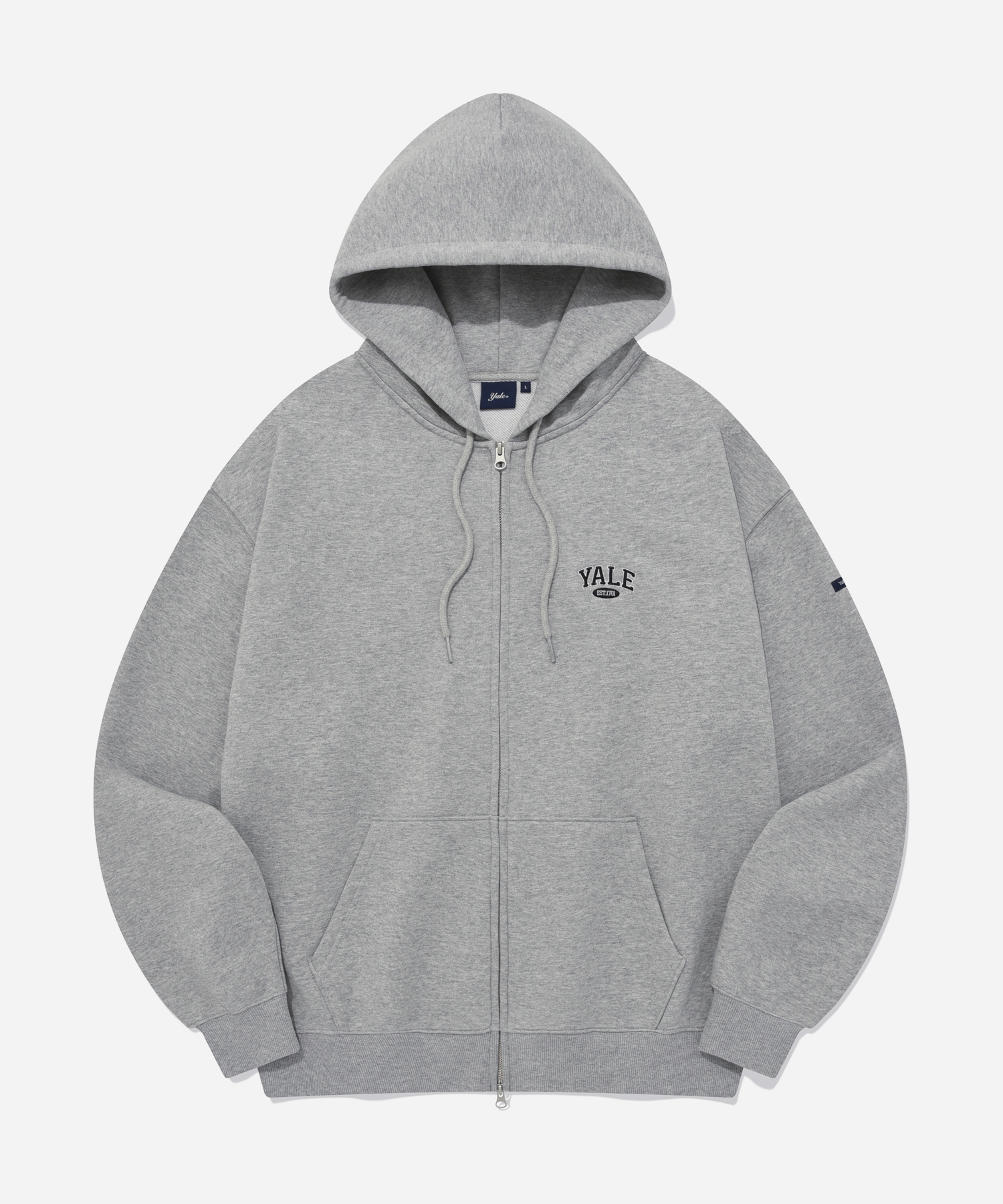 (24SS) SMALL 2 TONE ARCH HOODIE ZIP UP GRAY