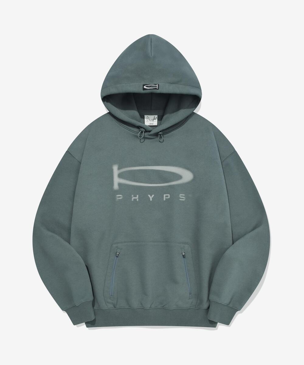 P-ACTIVE LOGO HOODIE MINT CHARCOAL