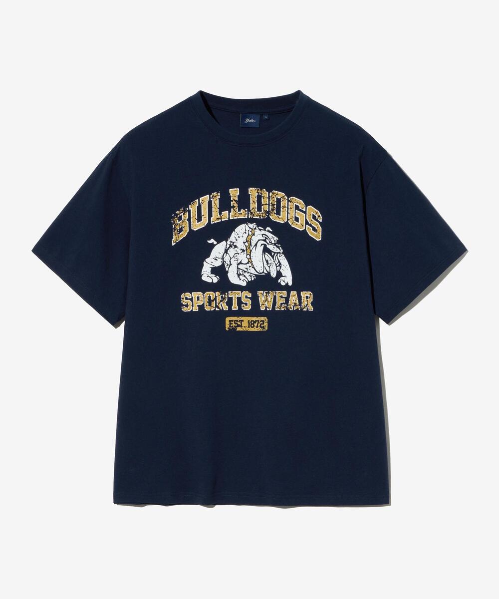 VTG BULLDOGS SPORTY T-SHIRT NAVY