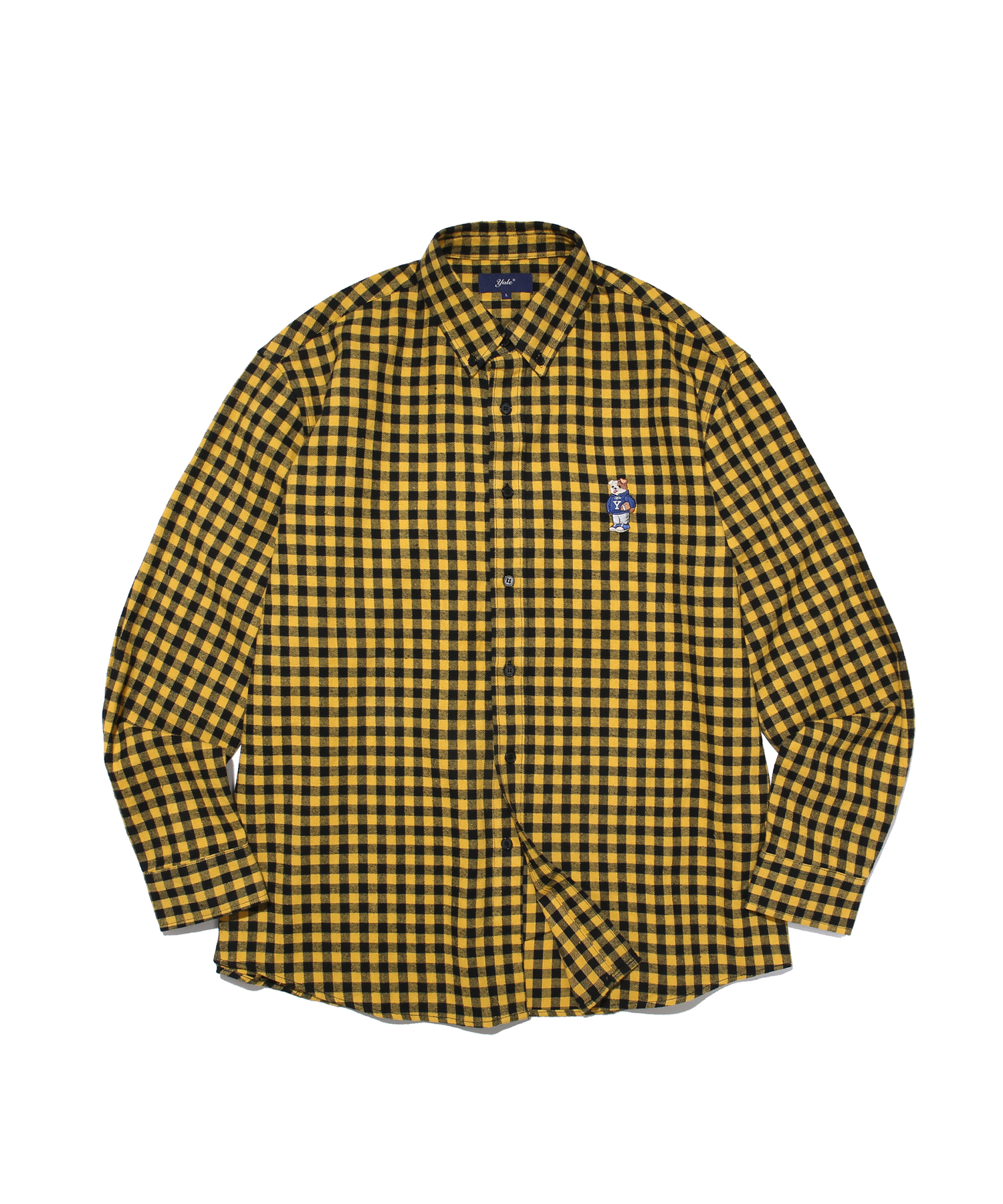 SMALL GINGHAM FLANNEL SHIRT YELLOW