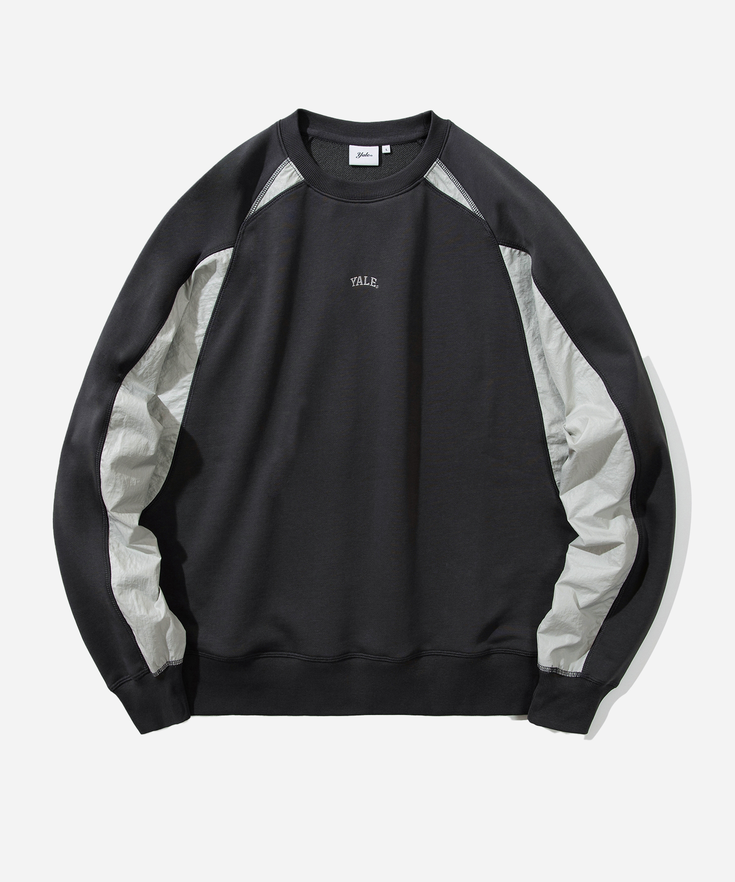 [ONEMILE WEAR] FABRIC MIXED CREWNECK CHARCOAL