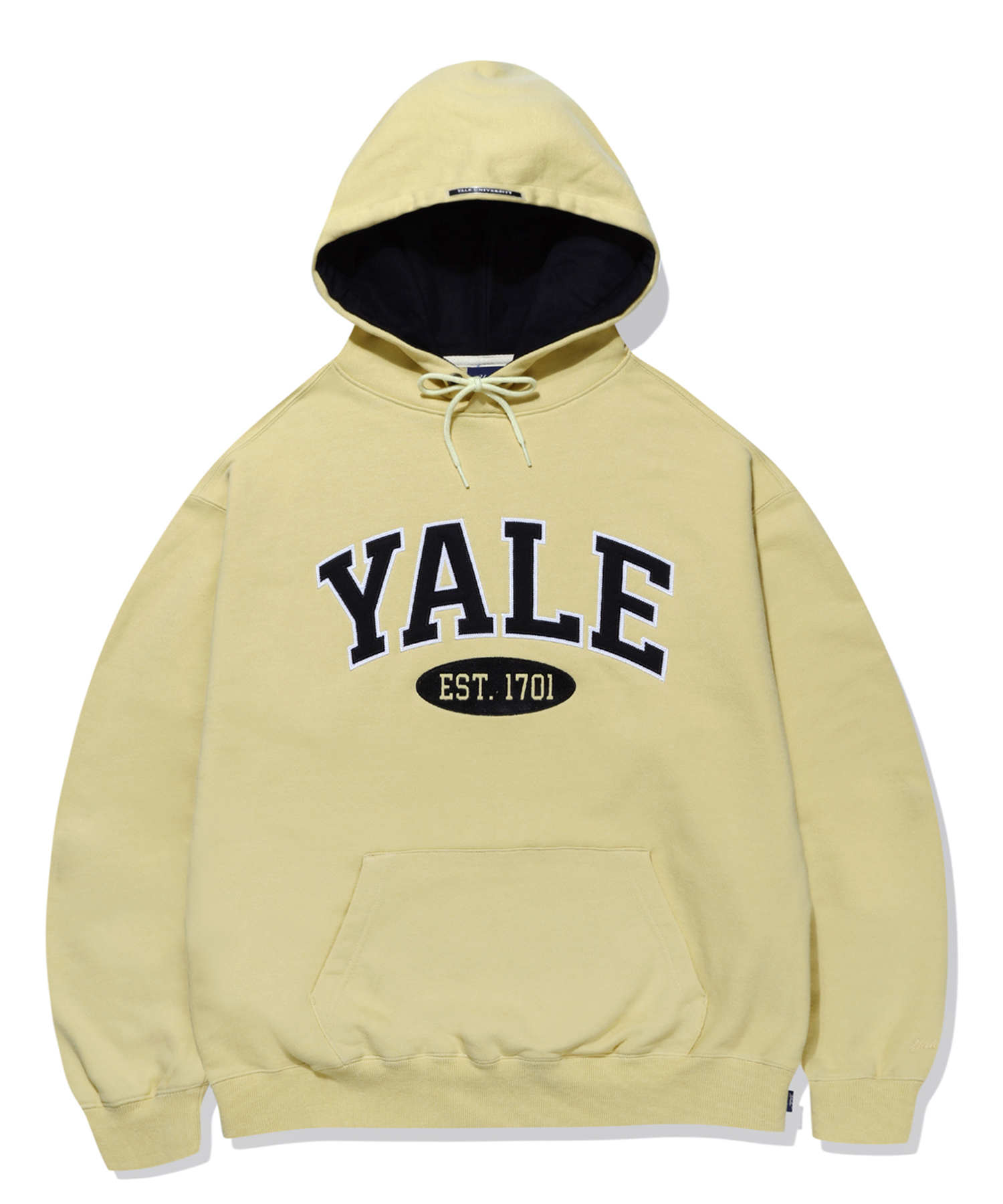 (23SS) 2 TONE ARCH HOODIE YELLOW / BLUE