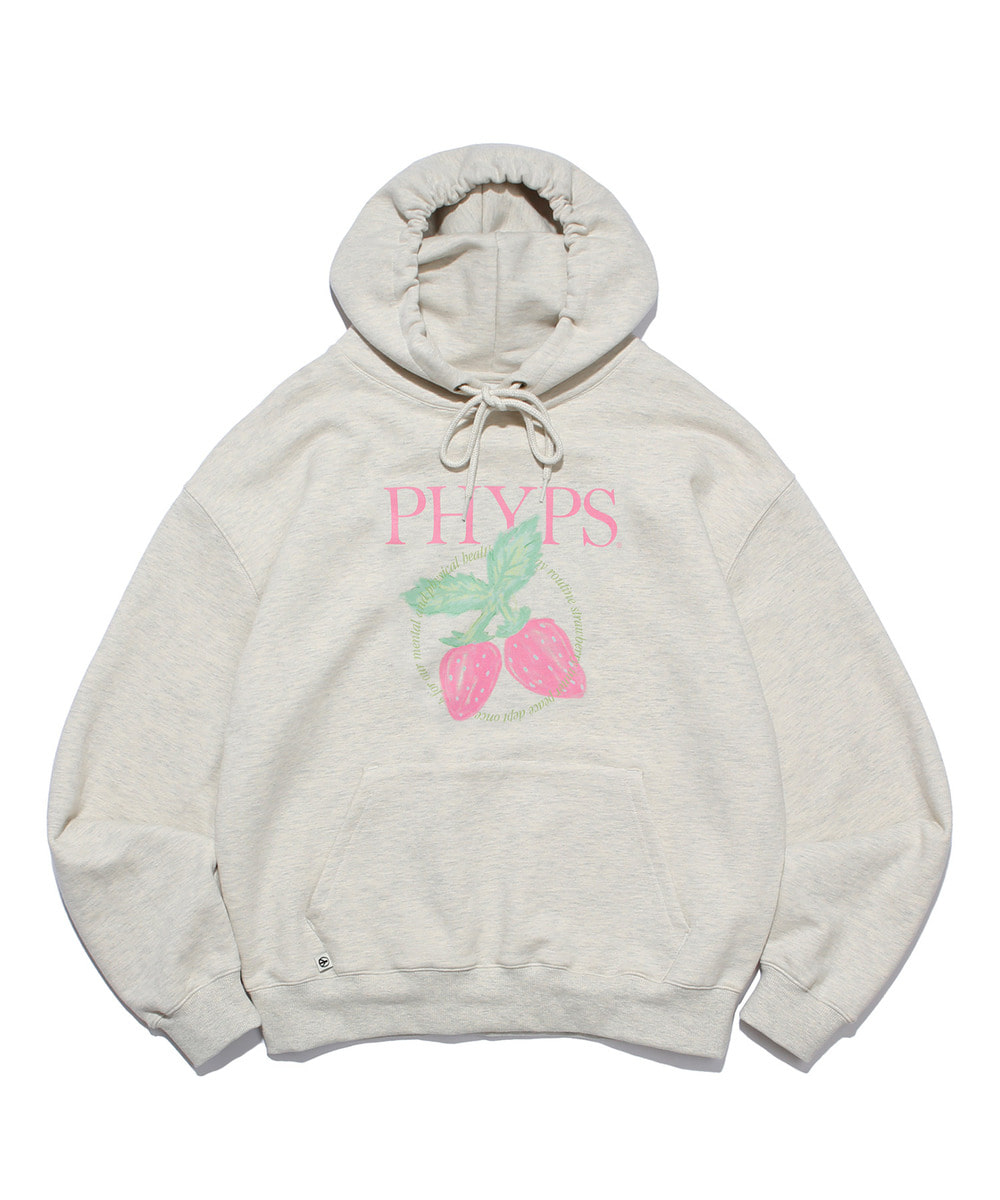PHYPS® STRAWBERRY HOODIE OATMEAL