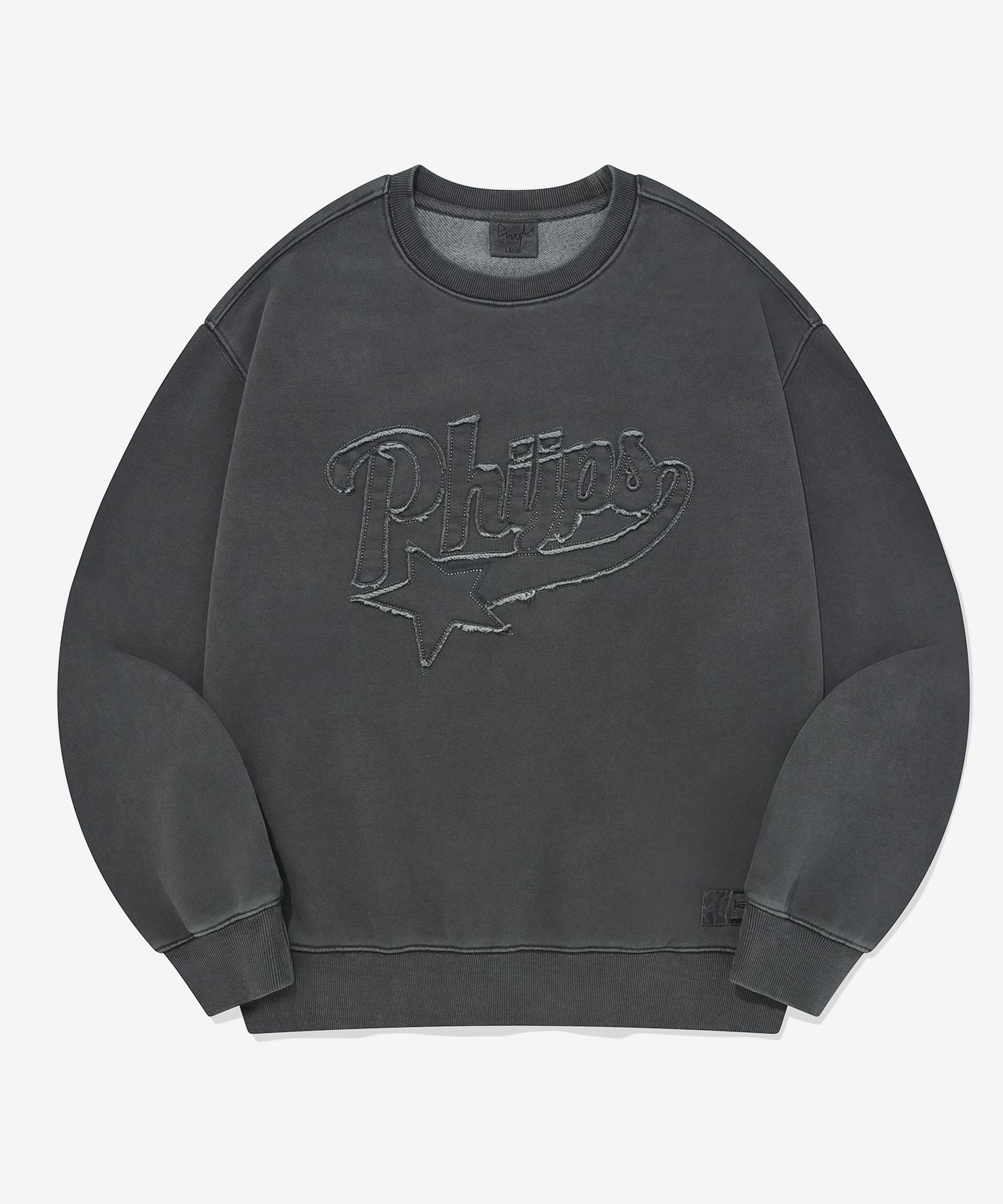 STAR TAIL CREWNECK PG BLUE CHARCOAL
