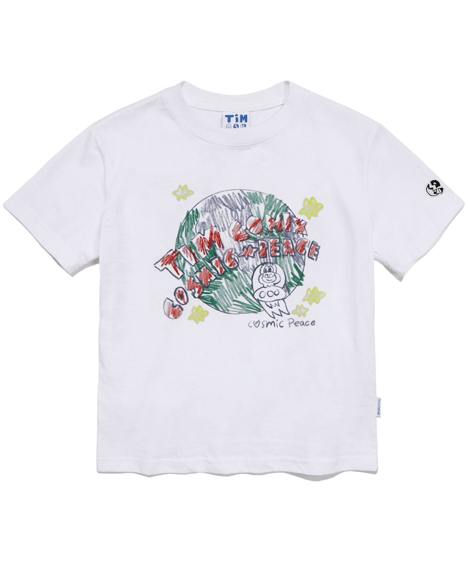 PLANET DOODLE KIDS SS WHITE