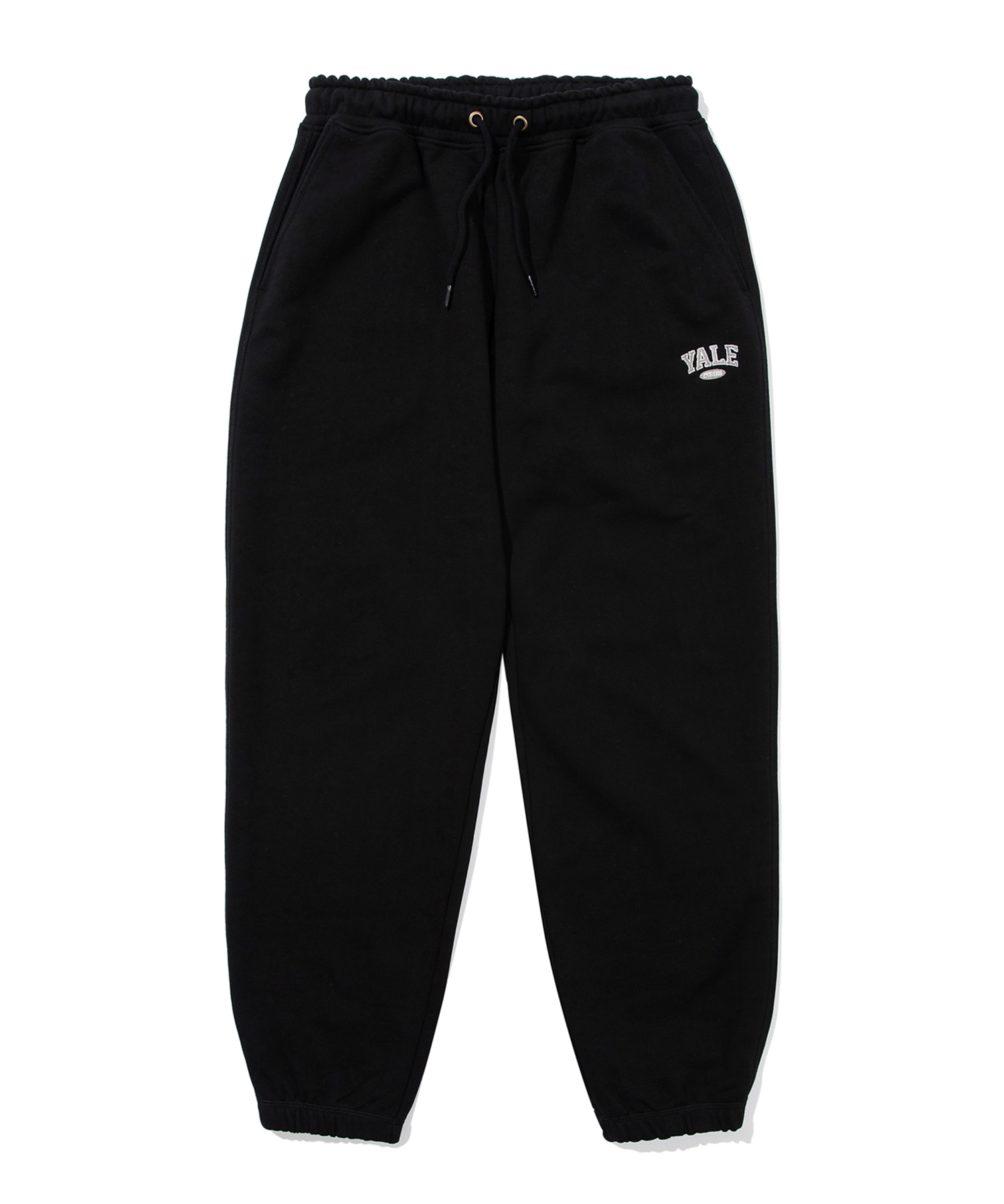 WIDE FIT SMALL 2 TONE ARCH SWEAT PANTS BLACK