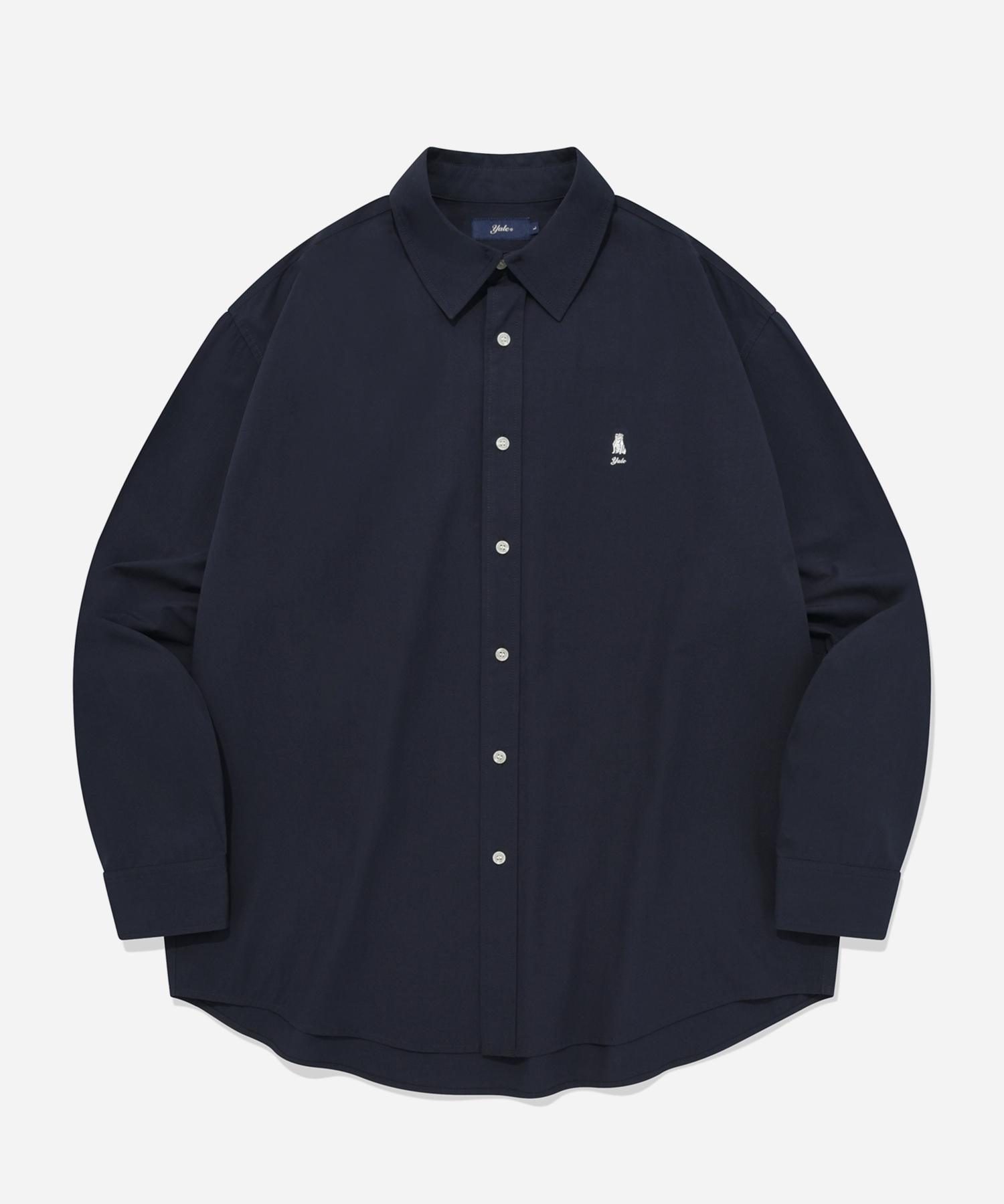 OVER FIT HERITAGE HANDSOME DAN PATCH SHIRT NAVY