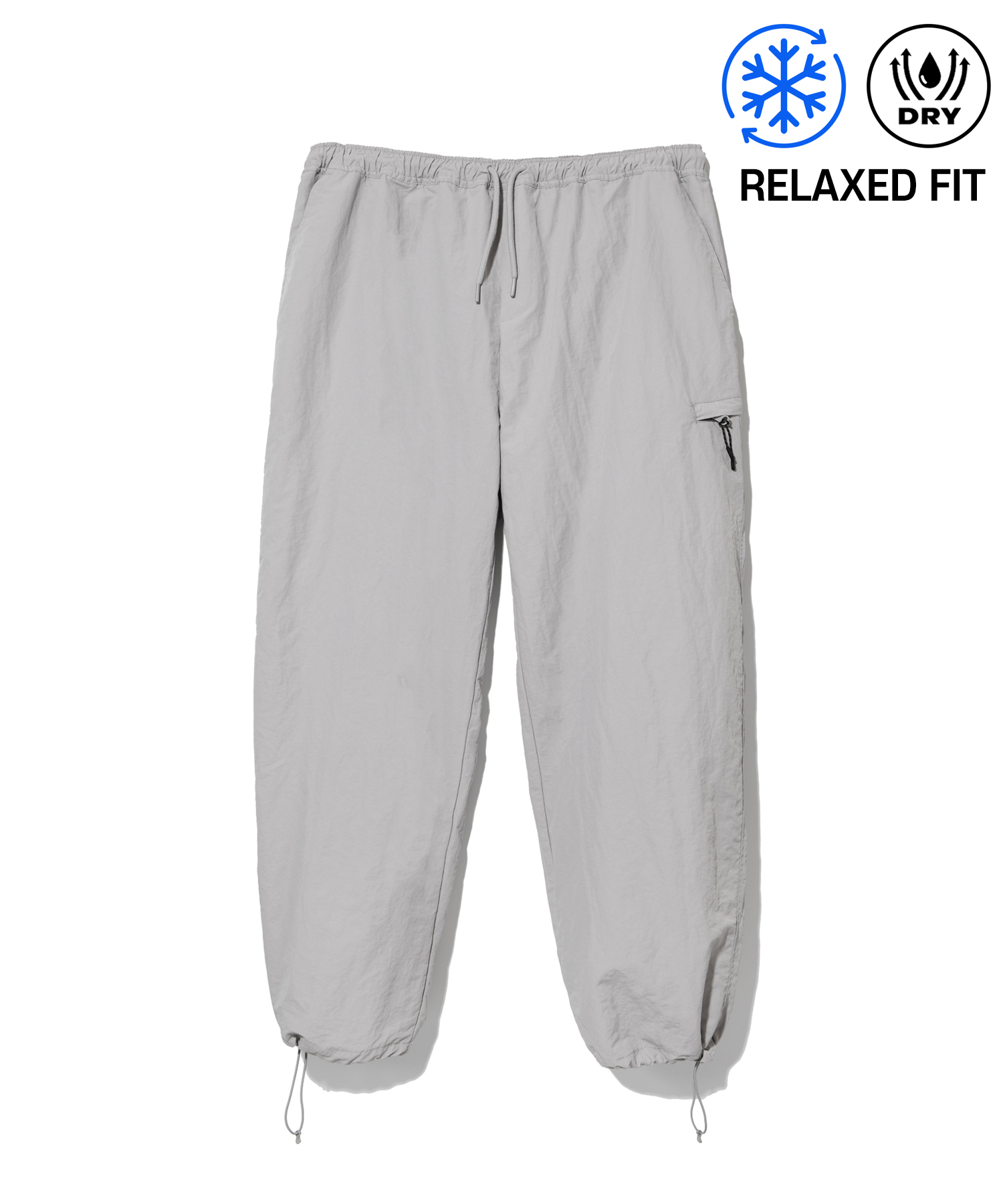 [ONEMILE WEAR] NYLON RELAXED FIT CLIMBING PANTS LIGHT GRAY