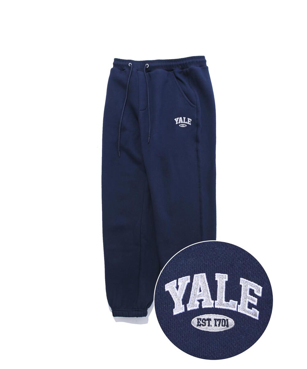 (22ALL) 2 TONE ARCH SWEAT PANTS NAVY