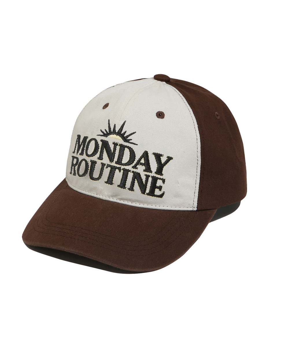 MONDAY ROUTINE COLOR STITCH CAP BROWN