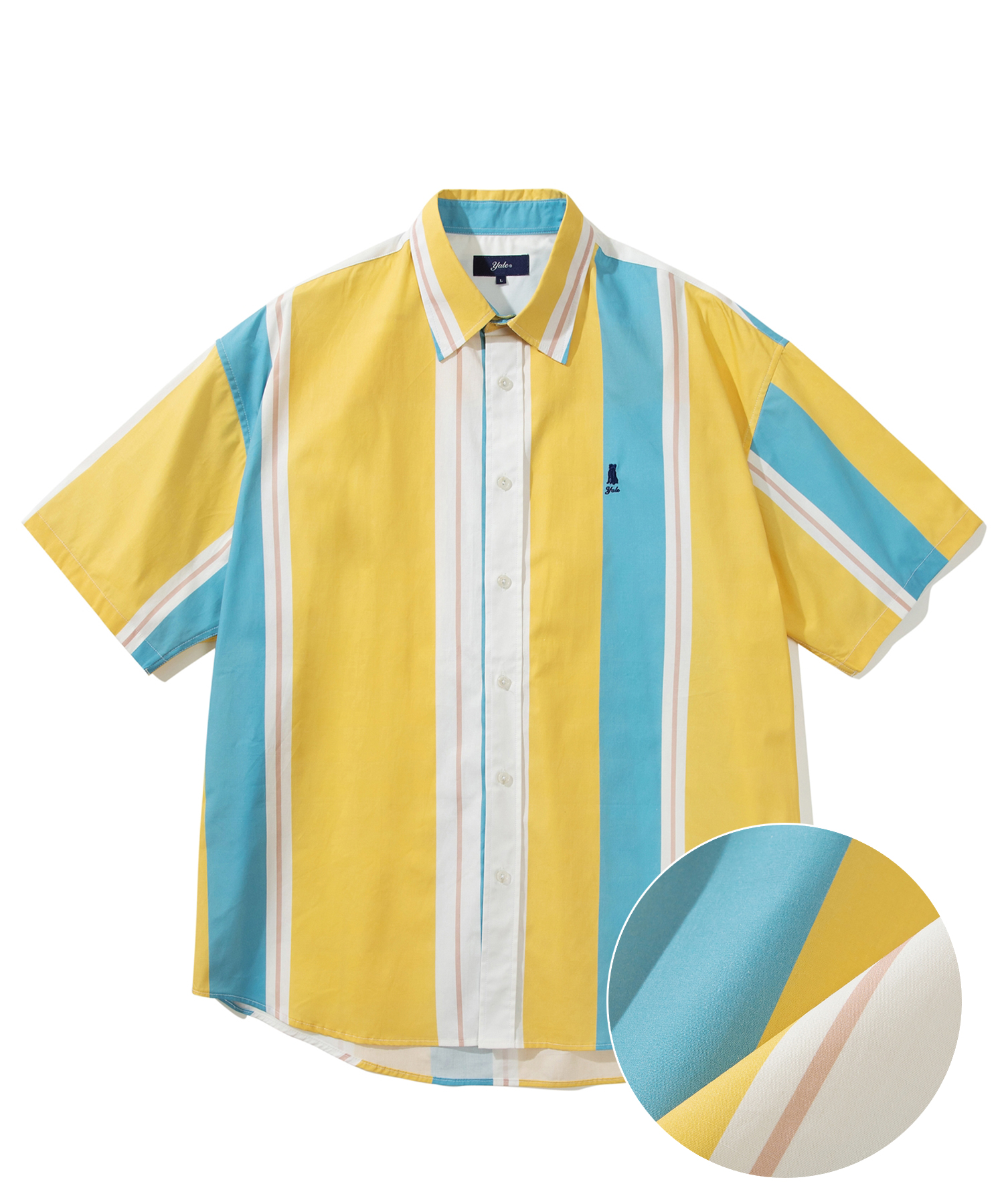 OVER FIT HIGH DENSTIY COTTON SS SHIRTS YELLOW
