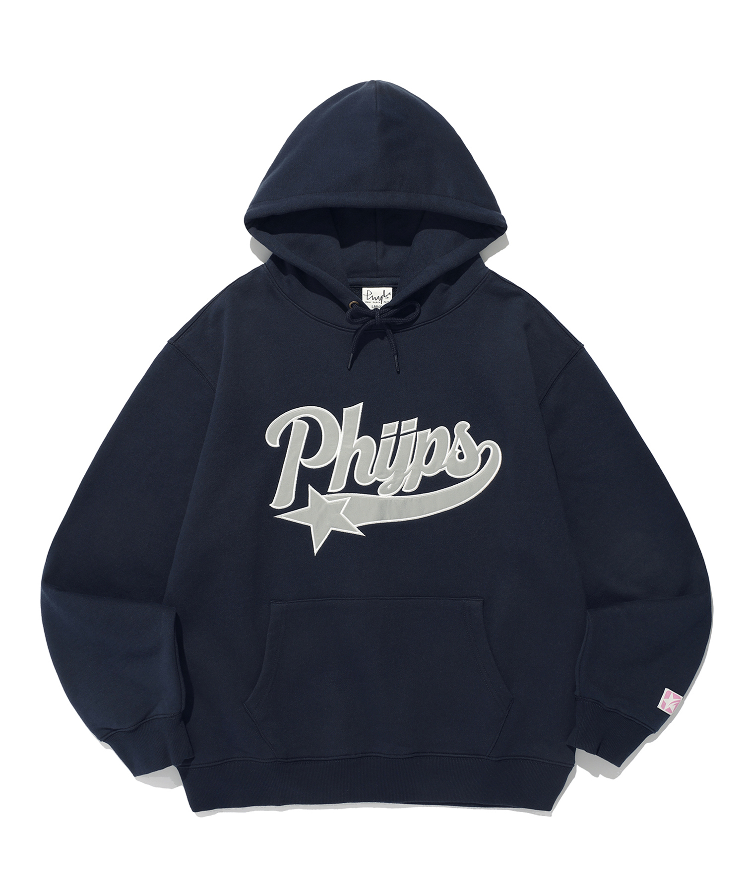 PHYPS® APPLIQUE STAR TAIL HOODIE NAVY