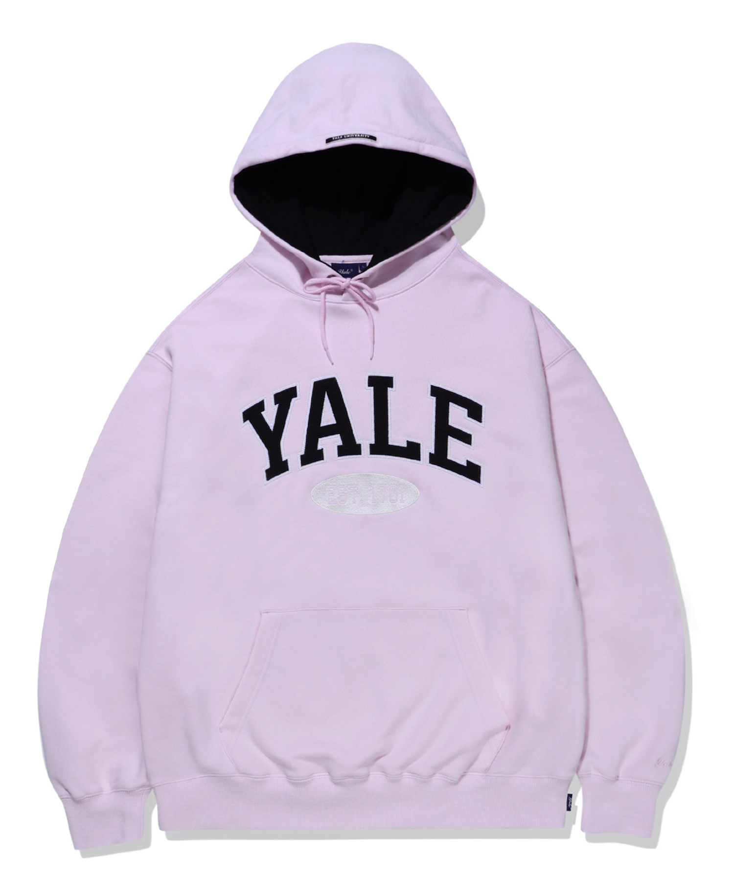 (23SS) 2 TONE ARCH HOODIE LIGHT PINK