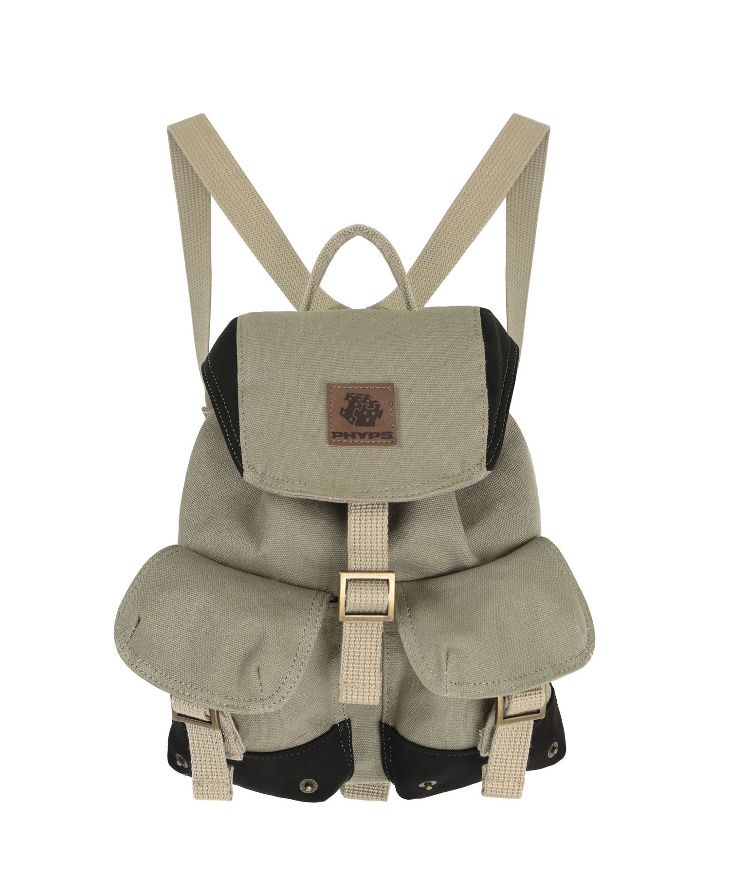 SMALL BUCKLE BACKPACK CANVAS