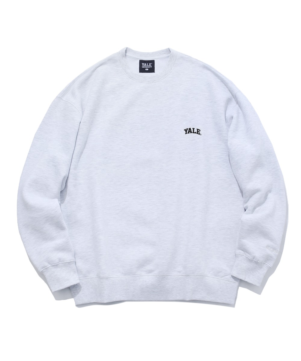 (24SS) [ONEMILE WEAR] SMALL ARCH CREWNECK LIGHT GRAY