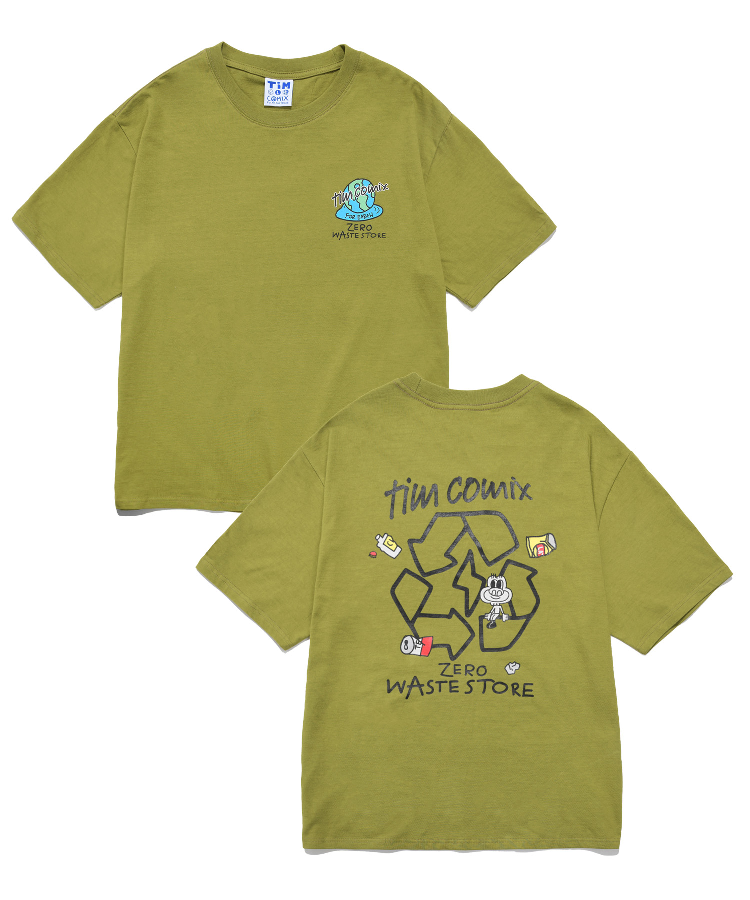 [TIMCOMIX x WASTE STORE] ZERO FOR EARTH SS GREEN