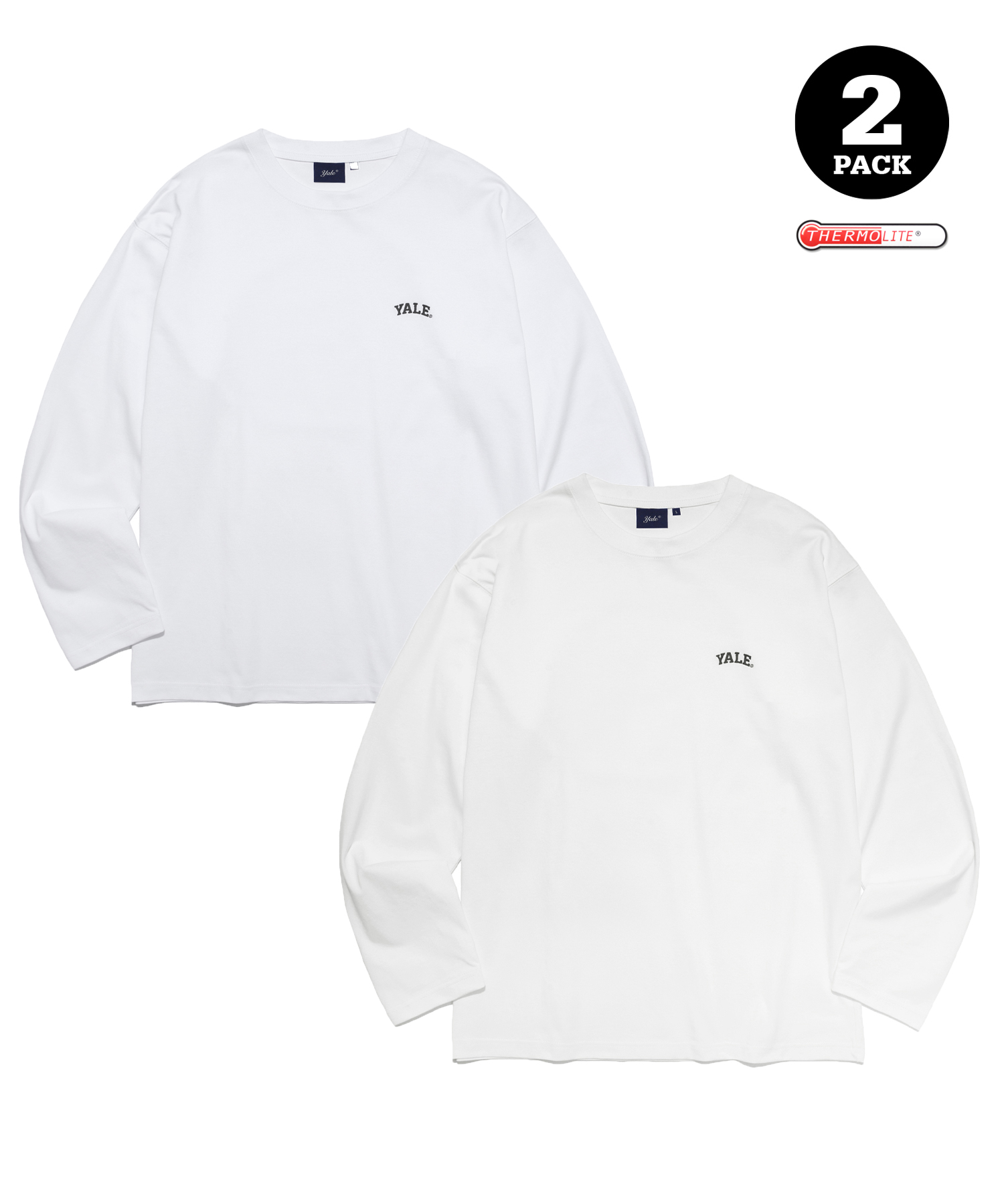 [ONEMILE WEAR] WARM UP 2PACK SMALL ARCH LS WHITE/IVORY