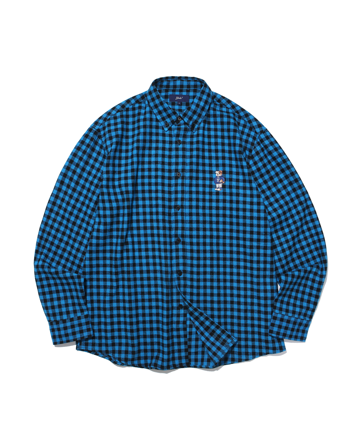 SMALL GINGHAM FLANNEL SHIRT BLUE