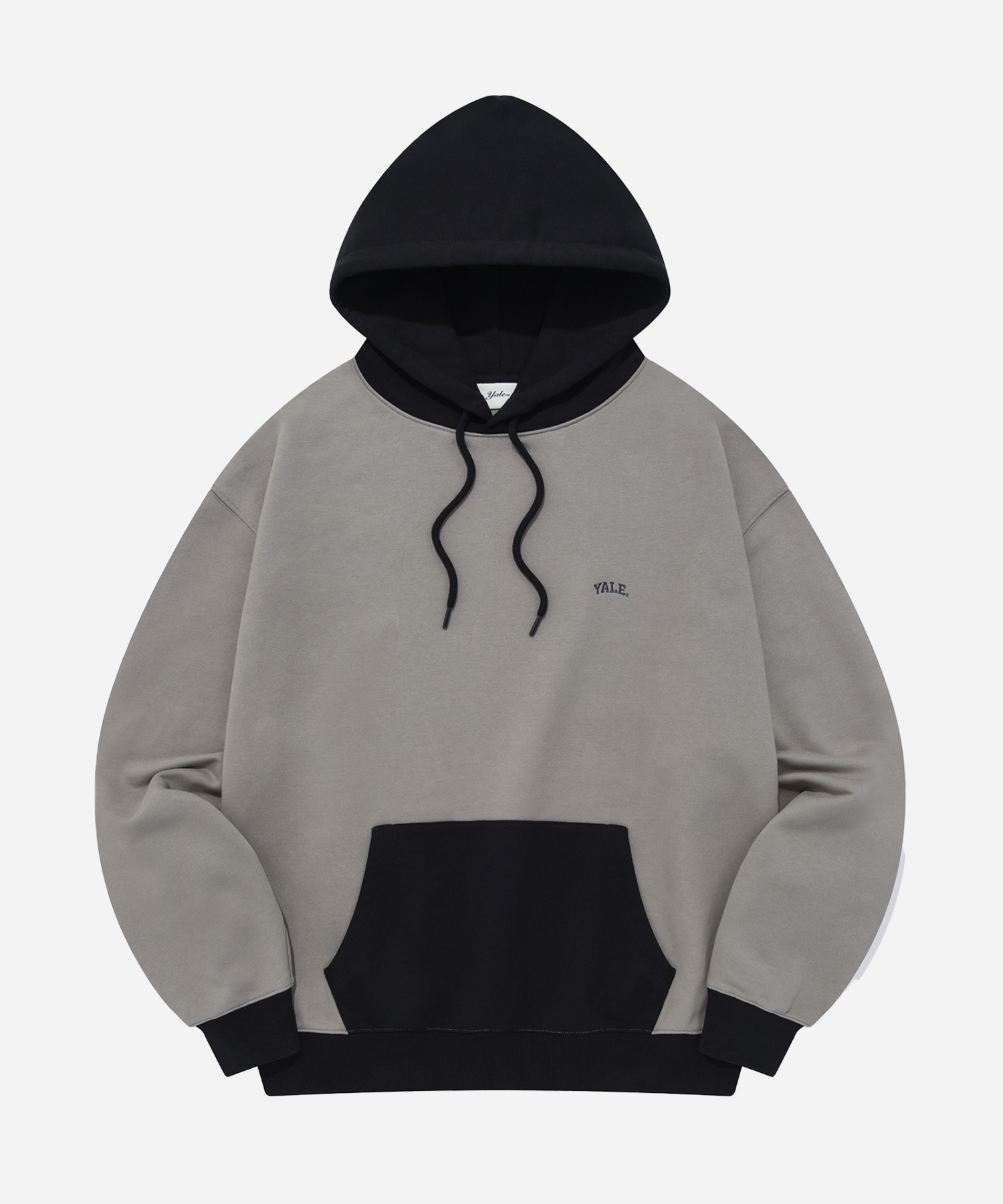 [ONEMILE WEAR] SMALL ARCH BASIC HOODIE GRAY / BLACK
