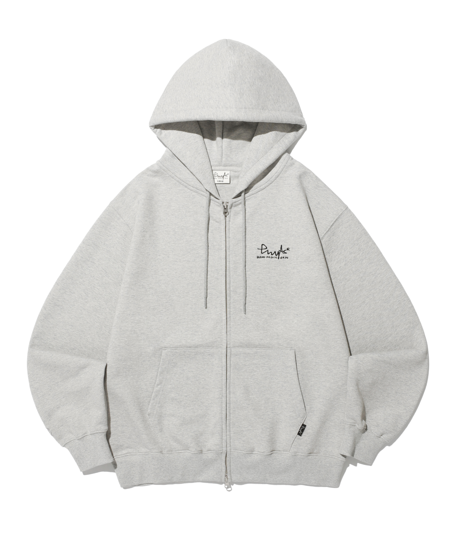PHYPS® SMALL SIGN LOGO HOODIE ZIP UP GRAY