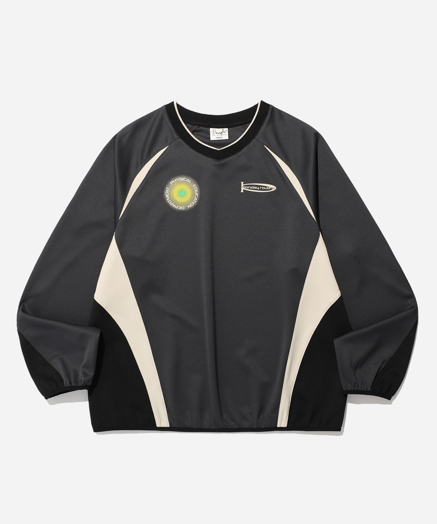 PHYPS® MIXED CURVE JERSEY LS CHARCOAL