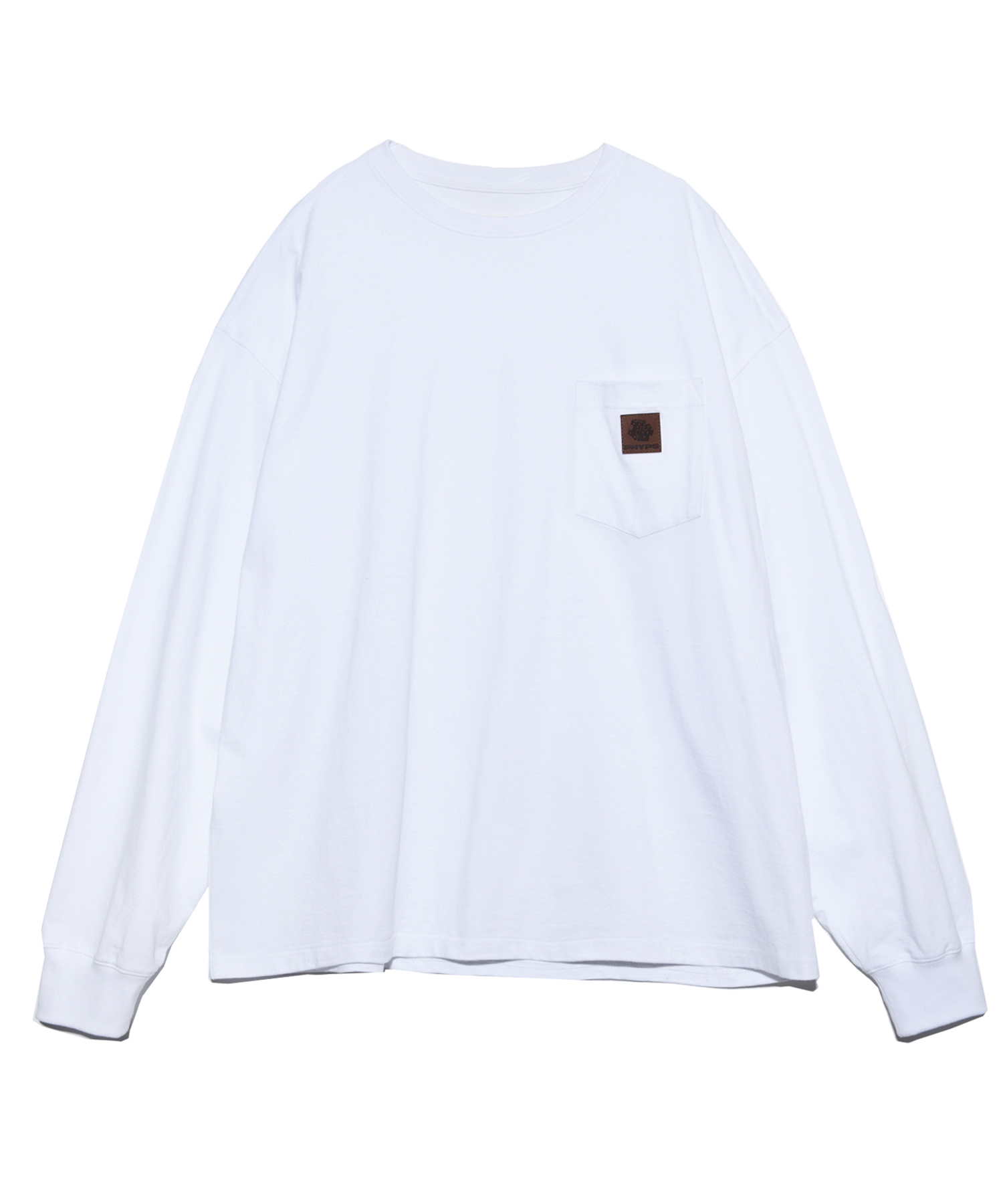 DOUBLE LABEL LONG SLEEVE WHITE