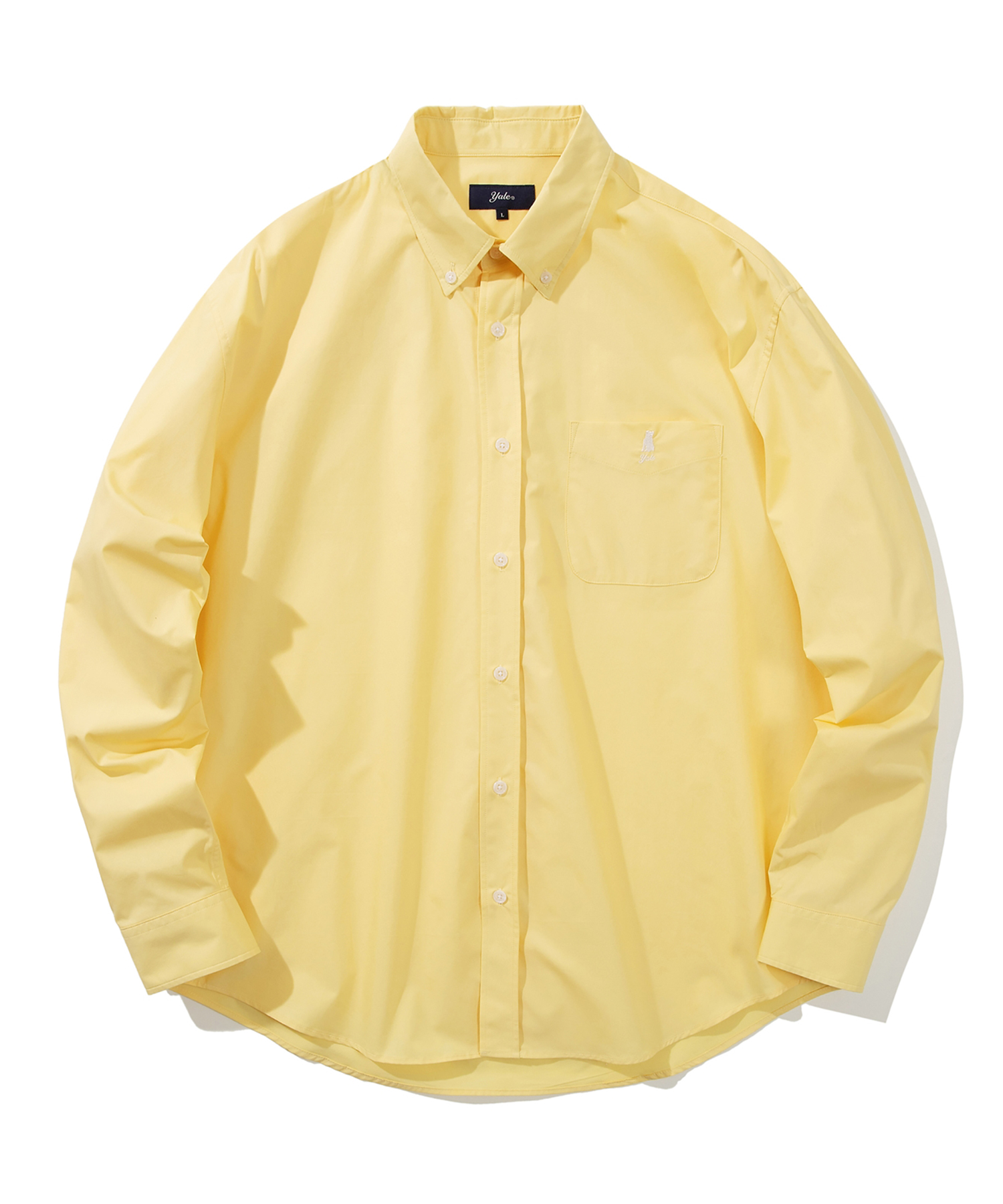 OVER FIT HERITAGE POCKET SHIRT LIGHT YELLOW