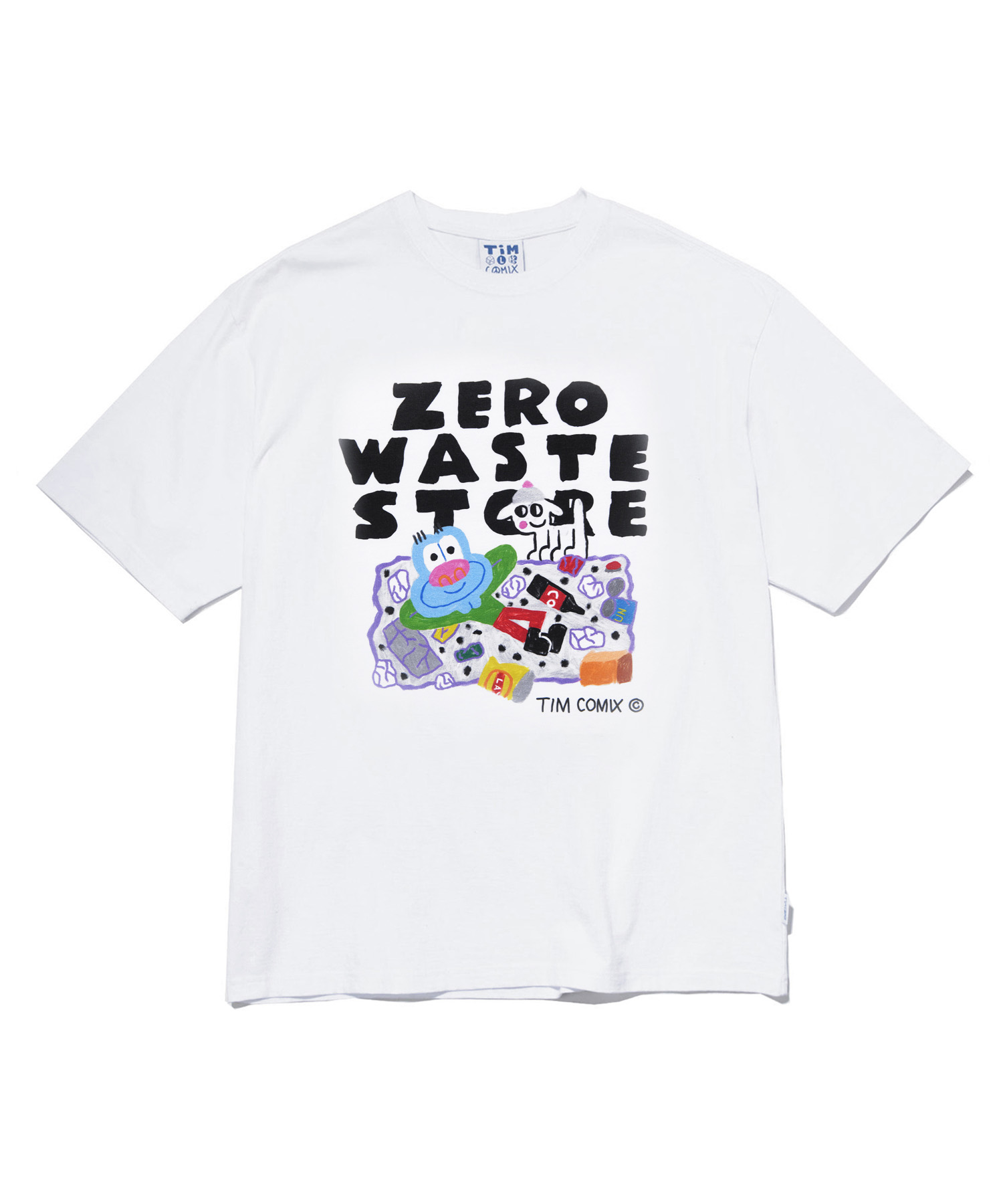[TIMCOMIX x WASTE STORE] TIM DADITO WITH WASTE SS WHITE