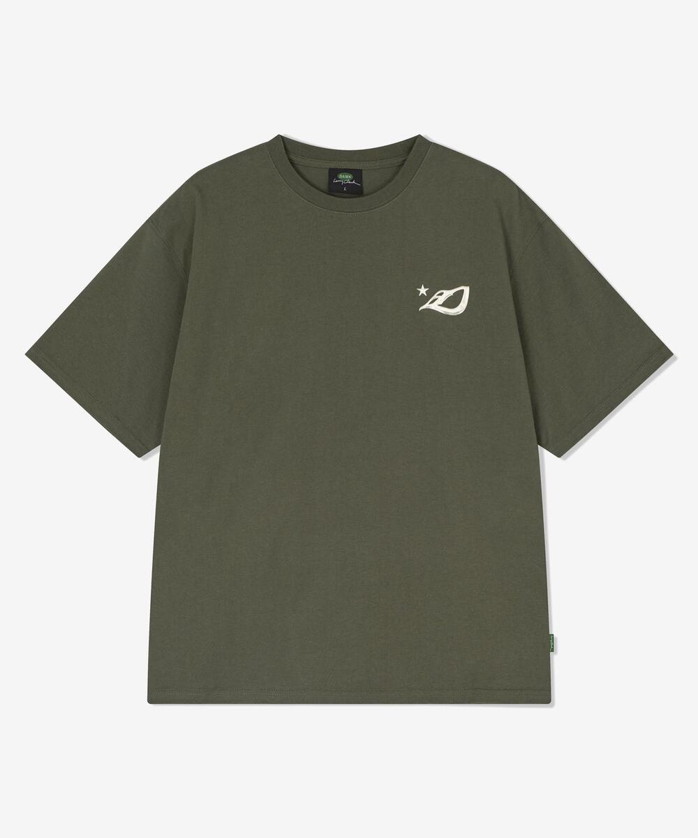 HIGH FREQUENCY D LOGO SS OLIVE