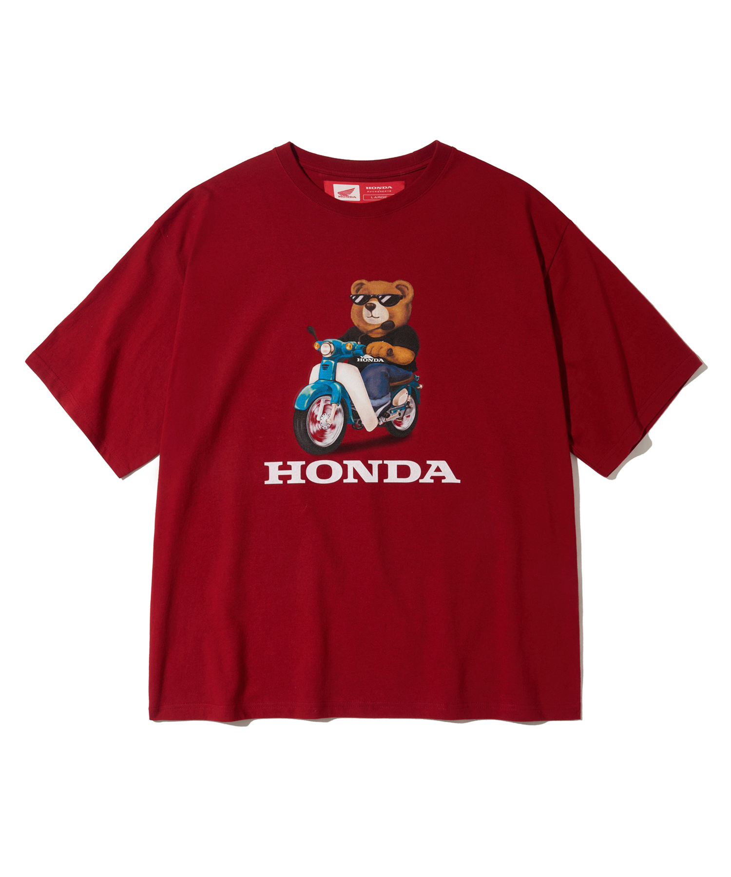 Honda Bear T-shirt Dark Red